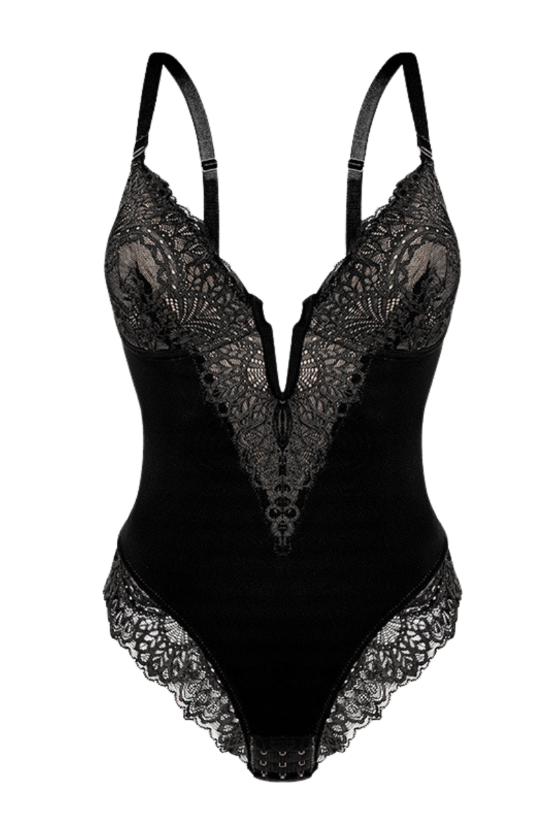 Body Gainant Sculptant à Dentelle
