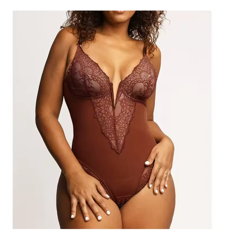 Body Gainant Sculptant à Dentelle